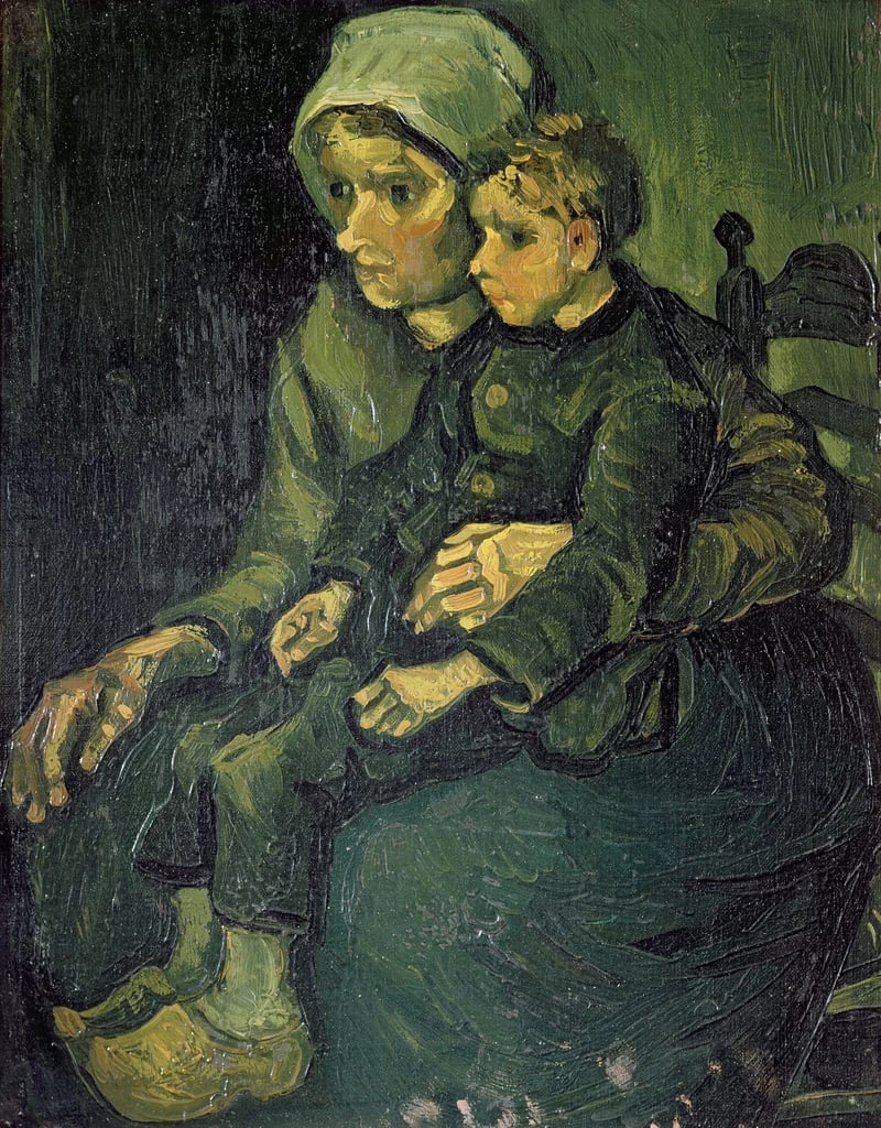  148-Vincent van Gogh-Madre e figlio, 1885 